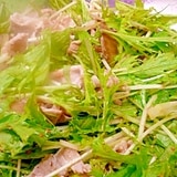 ダイエット★冷しゃぶ水菜サラダ182Kcal